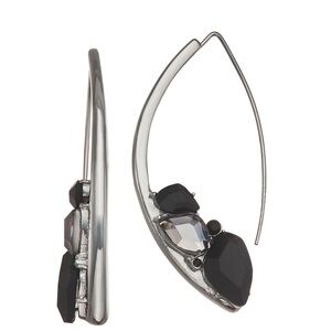 Simply Vera Vera Wang Silver and Black Earrings